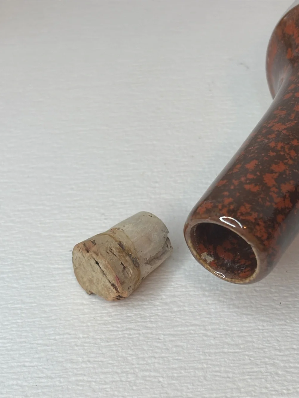 Vintage Stoneware Bisque Finish Water Filled Rolling Pin